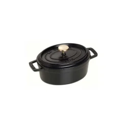Cocotte Ovale 37 cm Nera in Ghisa-Staub Hot