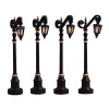 Colonial Street Lamp Set of 4 B/O 4.5V Cod. 54313-Lemax Best