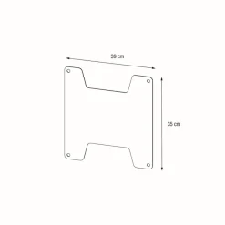 Connettore Interno per Fioriera Hestera PLANTER DIVIDER 100x40x115 cm-Herstera New