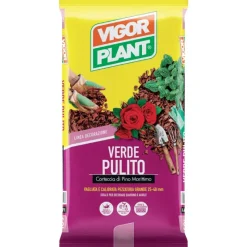 Corteccia di pino Grande 25-40 mm Verde Pulito 60 litri-Vigorplant Sale