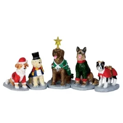 Costumed Canines Set of 5 Cod. 32126-Lemax Best