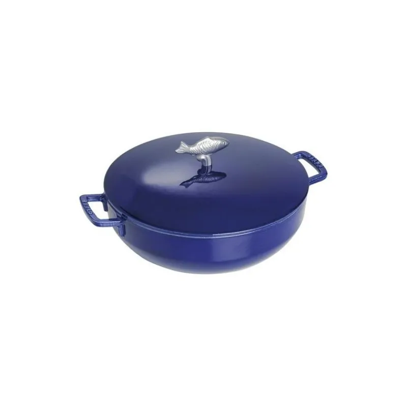 Cozziera 28 cm Blu Scura in Ghisa-Staub Best