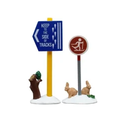 Cross Country Ski Sign Set Of 2 Cod. 54468-Lemax Sale