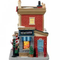 East Village Barber Shop con Alimentatore Cod. 15771-Lemax New