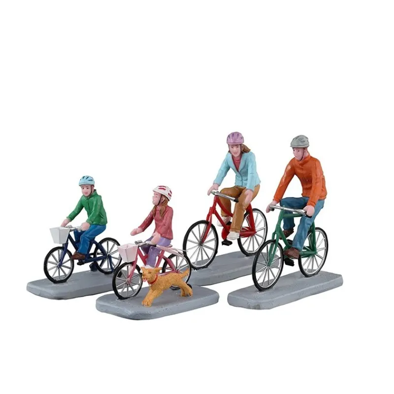 Family Bike Ride Set Of 4 Cod. 32220-Lemax Discount