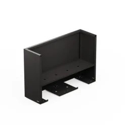 Fioriera Alta DECO PLANTER DIVIDER 40 in Metallo colore Nero e Legno 100x40x80 cm-Herstera Outlet