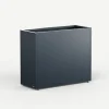 Fioriera Alta PLANTER DIVIDER 40 in Metallo colore Antracite 100x40x80 cm-Herstera Outlet