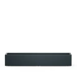 Fioriera Bassa PLANTER XIC 150 in Metallo colore Antracite 150x40x25cm-Herstera Best