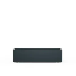 Fioriera Bassa PLANTER XIC 100 in Metallo colore Antracite 100x40x25cm-Herstera Hot
