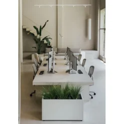 Fioriera PLANTER 50 in Metallo colore Bianco 100x50x50cm-Herstera Hot
