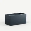 Fioriera PLANTER 50 in Metallo colore Antracite 100x50x50cm-Herstera New
