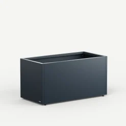Fioriera PLANTER 50 in Metallo colore Antracite 100x50x50cm-Herstera New
