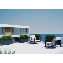 Fioriera PLANTER 30 in Metallo colore Antracite 100x30x50 cm-Herstera Hot