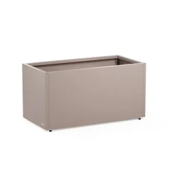 Fioriera PLANTER 50 in Metallo colore Grigio Scuro 100x50x50cm-Herstera Outlet