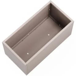 Fioriera PLANTER 50 in Metallo colore Grigio Scuro 100x50x50cm-Herstera Outlet