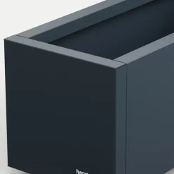 Fioriera PLANTER BALCONY in Metallo colore Antracite 80x25x25 cm-Herstera Discount