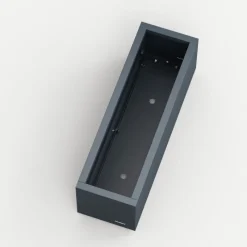 Fioriera PLANTER BALCONY in Metallo colore Antracite 80x25x25 cm-Herstera Discount