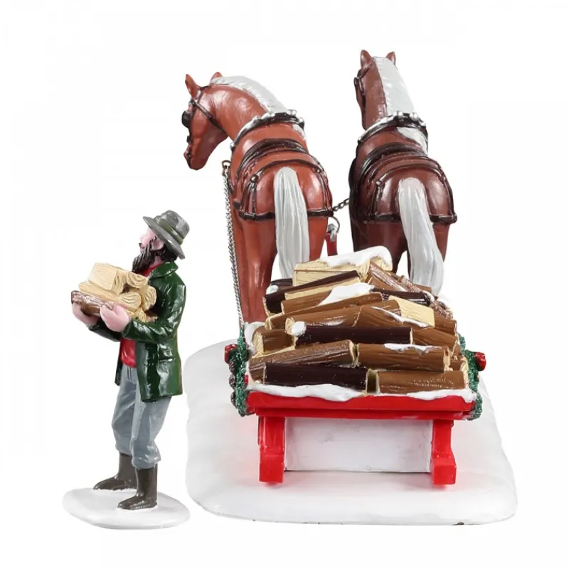 Firewood Delivery Set Of 2 Cod. 13559-Lemax Online