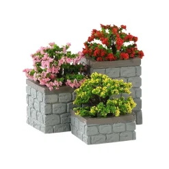 Flower Bed Boxes, Set Of 3 Cod. 84380-Lemax New