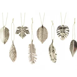 Foglie da Appendere in Metallo. Pezzo Singolo-Kaemingk Hot