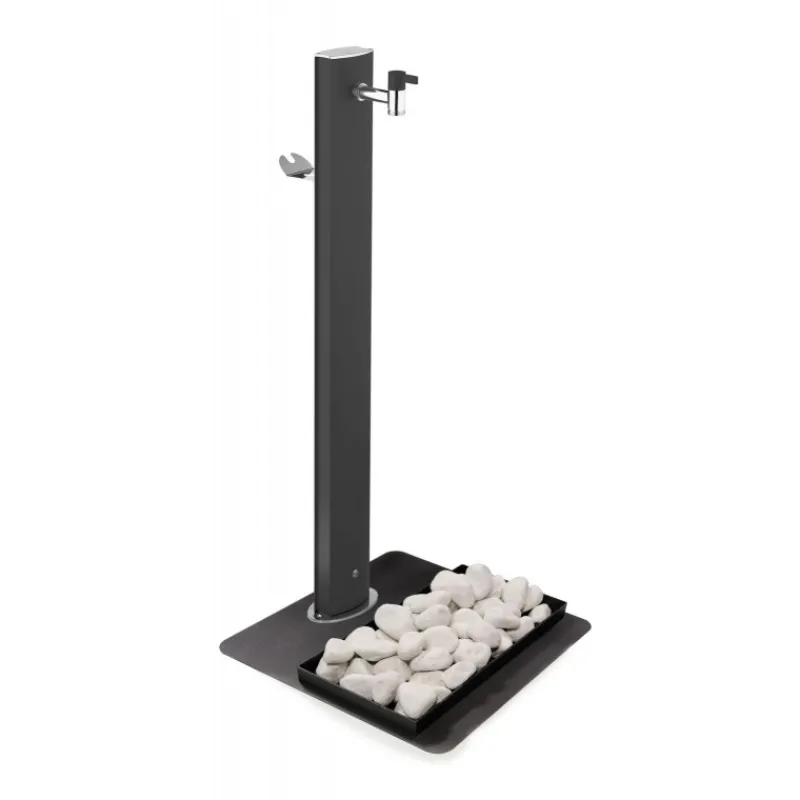 Fontana da Giardino Aquapoint Triangle Ground Nero Metal-Acquapoint Clearance