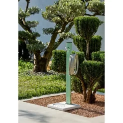 Fontana da Giardino Aquapoint Triangle Ground Verde Kaki-Acquapoint Online