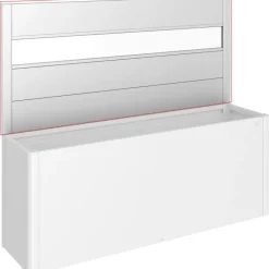 Frangivista con Elemento Vetro per Fioriera BELVEDERE in Metallo-Biohort Online