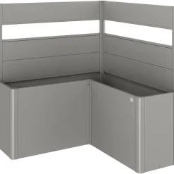 Frangivista con Elemento Vetro per Fioriera BELVEDERE L in Metallo-Biohort New