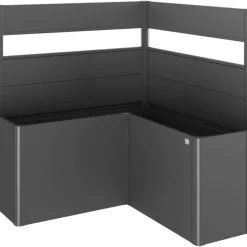 Frangivista con Elemento Vetro per Fioriera BELVEDERE L in Metallo-Biohort New