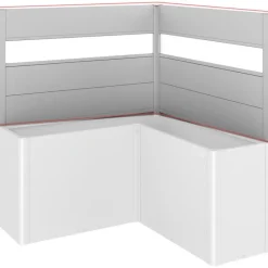 Frangivista con Elemento Vetro per Fioriera BELVEDERE L in Metallo-Biohort New