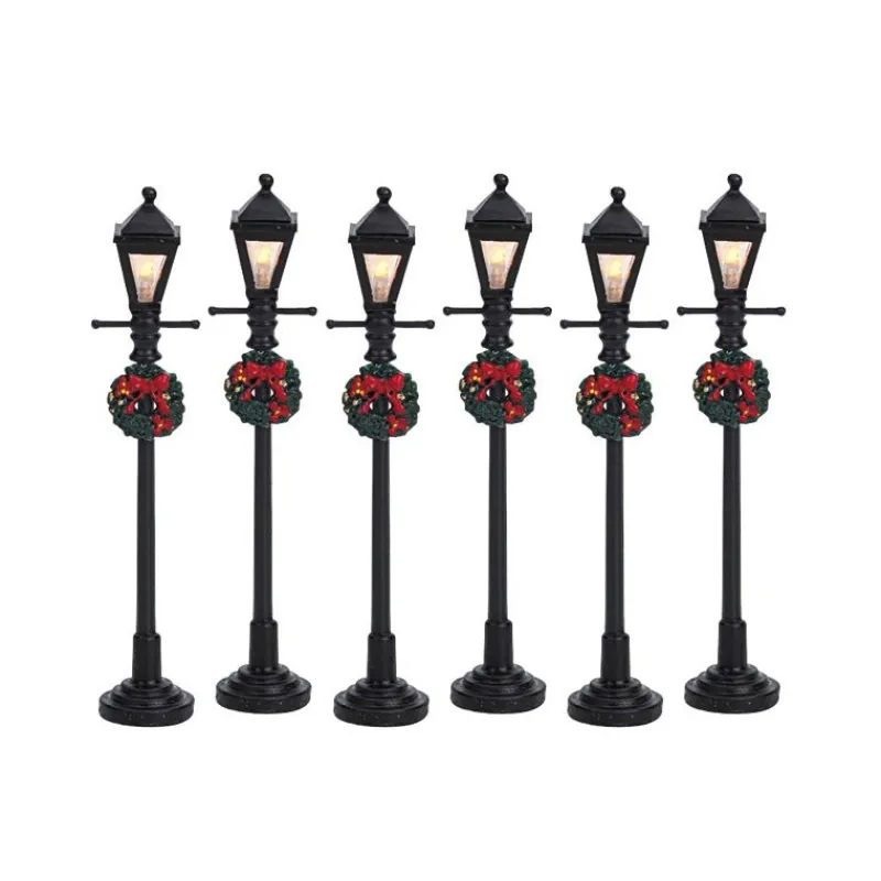 Gas Lantern Street Lamp Set of 6 Cod. 64499-Lemax Discount