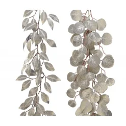 Ghirlanda con foglie e glitter 150 cm. Pezzo Singolo-Kaemingk Hot