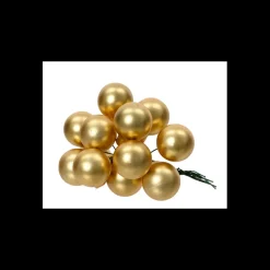 Grappolo di Palline in Vetro Color Oro-Kaemingk Best