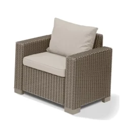 2 Poltrone Con Braccioli CALIFORNIA Cappuccino-Keter Outlet