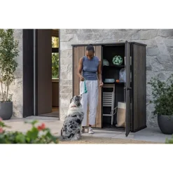 Armadio in Resina SIGNATURE VERTICAL NOCE-Keter Best