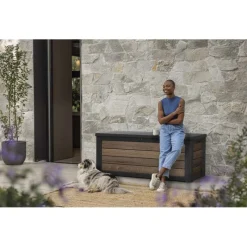 Baule in Resina SIGNATURE DECO BOX 150 NOCE-Keter Best