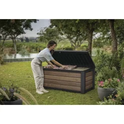 Baule in Resina SIGNATURE DECO BOX 150 NOCE-Keter Best