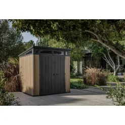 Casetta da Giardino in Resina SIGNATURE PENT 7X7 DOGHE-Keter Clearance