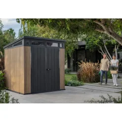 Casetta da Giardino in Resina SIGNATURE PENT 7X7 DOGHE-Keter Clearance