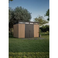 Casetta da Giardino in Resina SIGNATURE PENT 11X7 DOGHE-Keter Sale