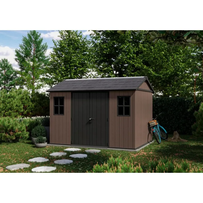 Casetta da Giardino in Resina NEWTON PLUS 1175 - Doppia Scelta di Montaggio-Keter Hot