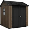 Casetta da Giardino in Resina SIGNATURE APEX 757 NOCE - Doppia scelta di montaggio-Keter New