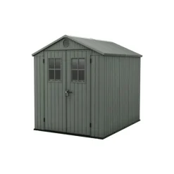 Casetta da Giardino in Resina DARWIN 6x8 Green con Finestre Frontali-Keter Sale