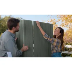 Casetta da Giardino in Resina DARWIN 6x8 Green con Finestre Frontali-Keter Sale