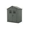 Casetta da Giardino in Resina DARWIN 6x4 Green con Finestre Frontali-Keter Sale