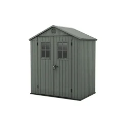 Casetta da Giardino in Resina DARWIN 6x4 Green con Finestre Frontali-Keter Sale