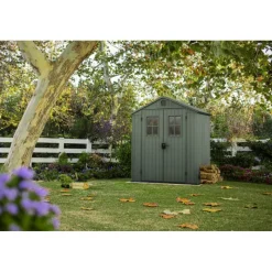 Casetta da Giardino in Resina DARWIN 6x4 Green con Finestre Frontali-Keter Sale