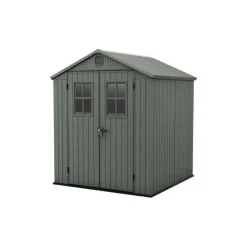 Casetta da Giardino in Resina DARWIN 6x6 Green con Finestre Frontali-Keter Outlet