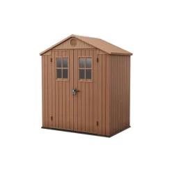 Casetta da Giardino in Resina DARWIN 6x4 Wood con Finestre Frontali-Keter Best