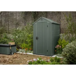 Casetta da Giardino in Resina DARWIN 4x4 Green-Keter Discount